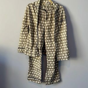 100% cotton elephant pajamas